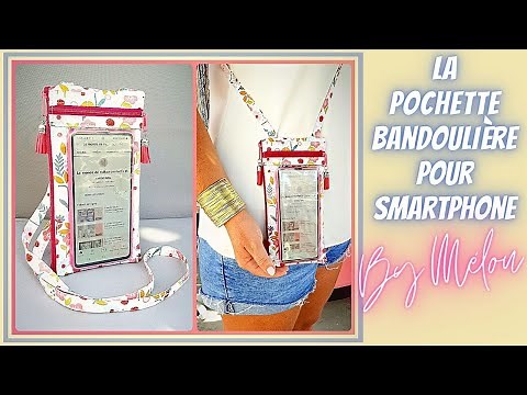 Easy beginner #DIY tutorial: Sew the transparent shoulder strap pouch for smartphone BY #MÉLOU 🥰