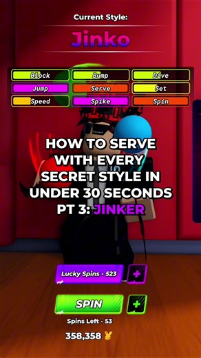 HOW TO SERVE WITH JINKO IN VOLLEYBALL LEGENDS #volleyballlegends #fyp #viral #robloxfyp #roblox