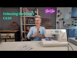 Singer sewing machine C430 unboxing and review! My first computerised machine.