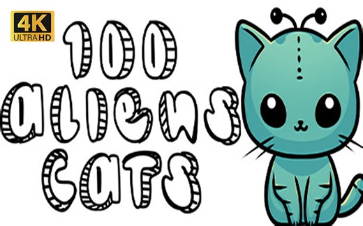 【4K】《100 只外星猫》全流程攻略 100 只隐藏猫咪 顶尖画质-100 Aliens Cats