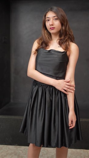 Slay by Simar | Black Satin Short Dress 🖤 Smooth, glossy, and effortlessly stylish — this satin short dress brings that clean, classy glow with a modern... | Instagram