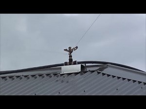 Sprinklers on roof against wildfire / bushfire