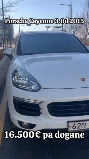 Makina nga Korea 🇰🇷🇦🇱 on Instagram: "SHITET ⤵️ ✔ Marka, Modeli: Porsche Cayenne 3.0 Diesel ✔ Viti: 2015 ✔ Kambjo: Automatike ✔ Lenda Djegese: Diesel ✔ Km: 282.000 ✔ Ngjyra: E bardhe ✔ Opsionet shtese: Motor 3.0 Diesel, Me liber sherbimesh, Start Stop, Soft Close, Disqe R21, Lane Keeping Assist, Fener me pika dhe Inteligjent, Cruise Control, Tavan Panorama, Sensor shiu, ECO, Klima Bi Zonale, Normal/Comfort/Sport, Sistem audio Bose, Kompjuter bordi, Navi, CD, AUX, Sensor dhe kamera parkimi, Se
