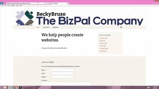 WordPress: How to log into the back end of WordPress ⋆ The BizPal Company %