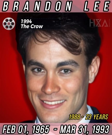 In Memoriam: Brandon Lee February 1, 1965 - March 31, 1993 #brandonlee #fblifestyle #hxaproduction #TheCrown | HXA Production
