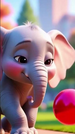 Baby Elephant Funny Loop 🐘😂 | Kids 3D Animation Shorts #3danimation