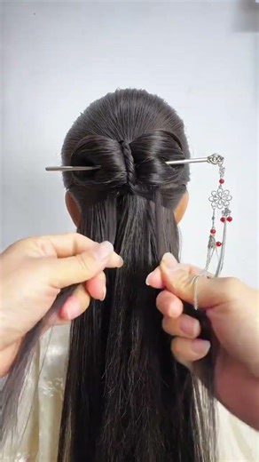 Beautiful Chinese Hairstyle for Long Hair | Easy & Elegant✨😍#hairstyles #hairstyle #hairtutorial