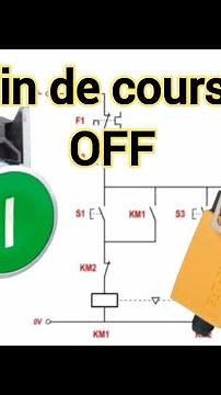 Installer un fin de course en fonction arrêt. Control a three-phase motor by Limit Switch.