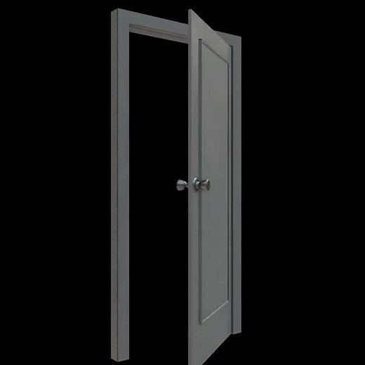 Door animation Blender