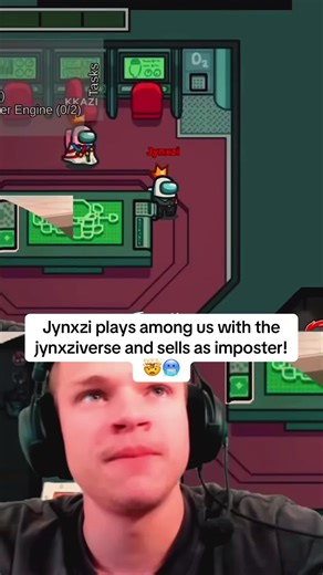 Jynxzi plays among us with the jynxziverse and sells as imposter!🤯🥶 #jynxzi #jynxziclips #stompn #r6 #amongus