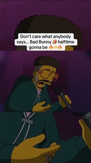 🏈🔥🫶🔥 #superbowl #halftimeshow #badbunny #thesimpsons #fyp | bad bunny the simpsons