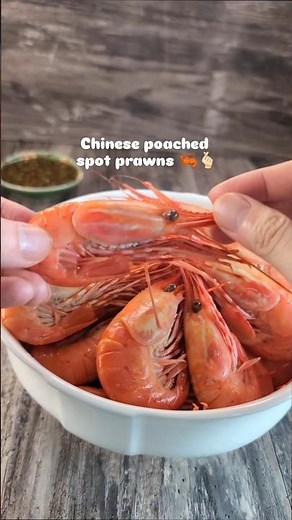 The easiest 3-minute spot prawn recipe #shorts #seafood #easyrecipe