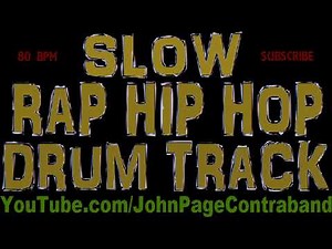 Easy Slow Rap Drum Track Beat Loop 80 bpm Chilled Out Mellow