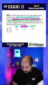 ¿Cómo aplicar el Mínimo Común Múltiplo a la vida real? Te dejo un ejemplo. 🔥