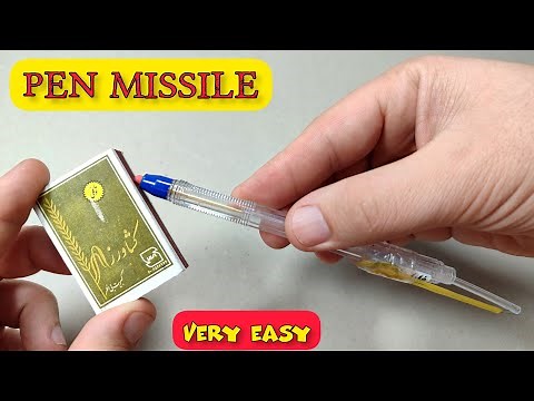 How to make pen rocket at home - Super Easy || Pen missile rockets