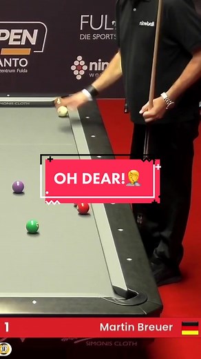 Yikes 😬 #9ballpool #fail #funny #viral #pool #foryou #fyp #nineball #europeanopen