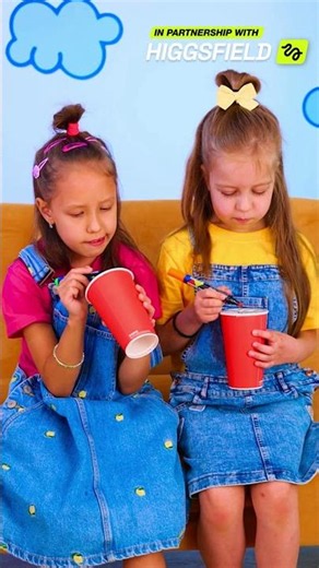 🔦 Wow, A Picture Appears on the Wall! 🥤 #kids #fun