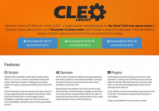 CLEO library v2.0.0.5 by Seemann for GTA III file - Grand Theft Auto III