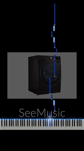 LG washing machine end tune on the piano #easy #piano #tutorial