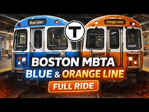 🚇 Boston MBTA Blue & Orange Line FULL Ride | Subway Ride Experience
