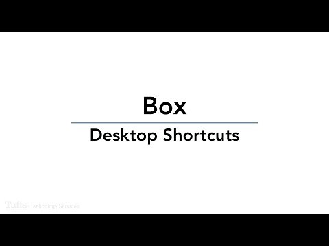 Box: Desktop Shortcuts