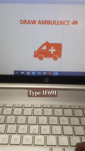 How to draw Ambulance symbol shortcut key in ms word #shorts #computer #viral #tranding #msword