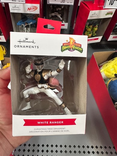 I Found The New ‘Mighty Morphin Power Rangers’ White Ranger Hallmark Christmas Ornament at Walmart! #mightymorphinpowerrangers #powerrangers #whiteranger #Christmas #walmart #WalmartFinds #hallmark | The Legacy of Nerd
