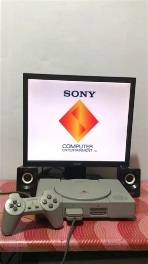 Setup PS1 On Monitor LED #ps1 #playstation #sony #asmr #retrogaming #fyp #shorts #gamesps1 #retro