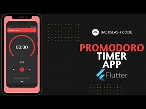Pomodoro Timer App Using Flutter | Flutter App #3 | Backslash Code