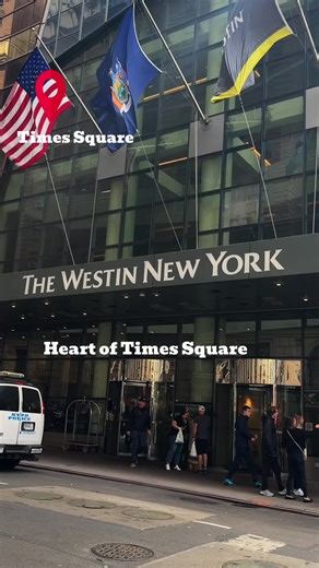 Hotel in Times Square NYC perfect for first-time visitors. Walk to Broadway shows, nightlife, and experience the city lights right outside your door. #tiktokgorisingstarsl2 #timessquare #westin #nyctravel #broadwaymusicals @Westin Hotels and Resorts