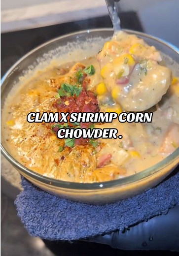 Delicious Clam and Shrimp Corn Chowder Recipe