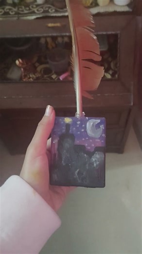 I made it using perfume bottle