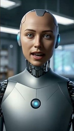 A Talking AI Robot Speaks Like a Human | Realistic Voice & Subtitles 🤖 #shorts