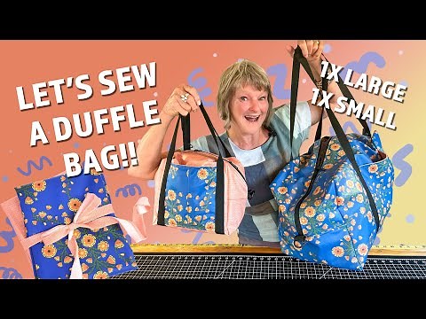 Duffel Bag Tutorial | Lined Travel Carry On Bag With Zippers | Sewing Tutorial