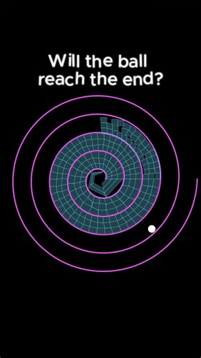 Will the ball reach the end? #physics #simulation #satisfying