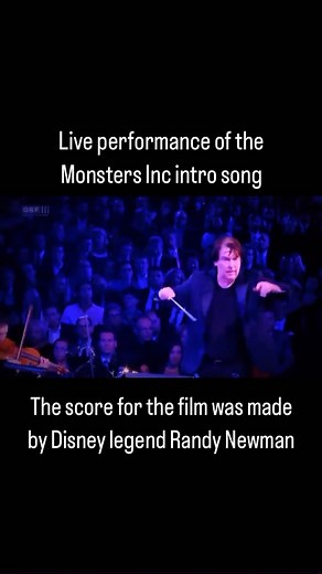 Old School Disney on Instagram: "A live performance of the Monsters Inc intro song. Disney legend Randy Newman made the score for the film. . . . . . #disney #disneylegend #randynewman #monstersinc"