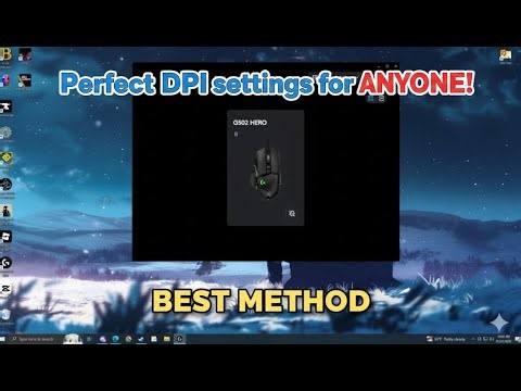 Perfect DPI settings for ANYONE! n why it's most goated method