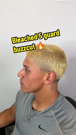 Bleached 5 Guard Buzzcut Transformation