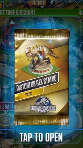NEW DISTORTUS REX STATUE UNLOCKED ! CLAIM YOUR COMMUNITY REWARD ON JURASSIC WORLD THE GAME