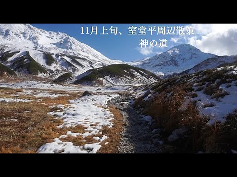 11月上旬の立山室堂平周辺散策 神の道（立山黒部アルペンルート４K映像）
