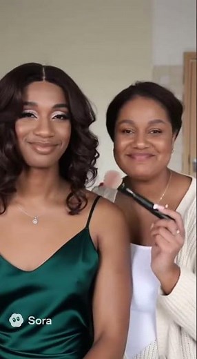 MOM’S MAGIC MAKEUP 💋✨ — he asked his mom to help him get ready #mtf #bodyswap #makeup #bodyswitch