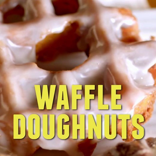 Turn regular waffles into beautiful Glazed Waffle Doughnuts: http://www.foodtv.com/4efg9. | Food Network