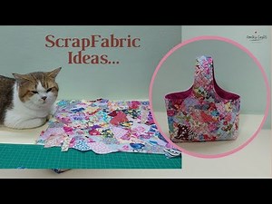 Scrap Fabric Ideas/ One Handle Bag / Cute Bag /Sewing Tutorial