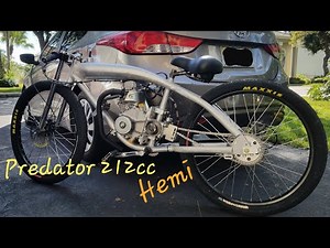 4 stroke motorized bike predator 212cc hemi