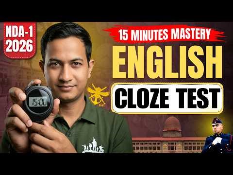 Cloze Test| 40 Marks in Every NDA Exam| Most Repeated Question| By Narendra Sir