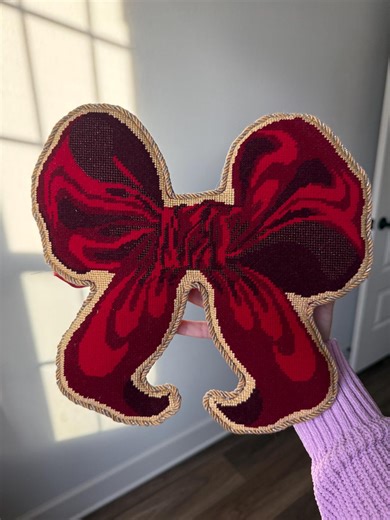 Needlepoint Finishing | Bow Tree Topper - Etsy
