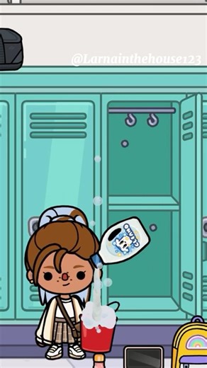 Aesthetic Locker Clean & Decorate ✨💕Toca Boca School Reset 💫 #tocaboca #tocalifeworld #shorts