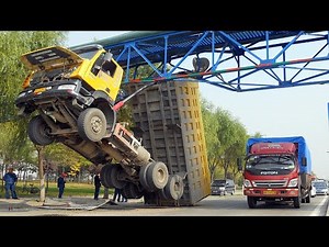 10 Extreme Dangerous Idiots Trucks Driving - Amazing Heavy Equipment Truck Driving Fails Compilation