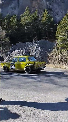Simca 1000 Rallye 2 Rallye Monte-Carlo historique 2024 au saut de la Drôme.