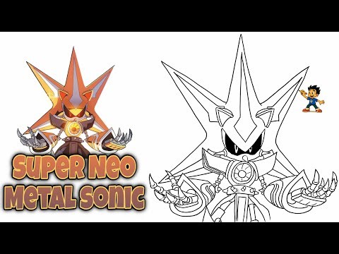 How to Draw SUPER NEO METAL SONIC #neometalsonic #drawing #sonic #sonicthehedgehog 